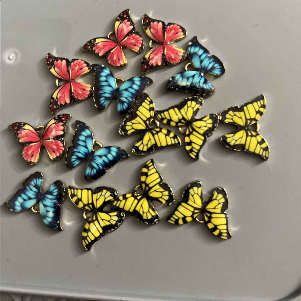 Butterfly pendants 14 Pieces